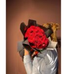 İthal 20 Kırmızı Gül Buketi